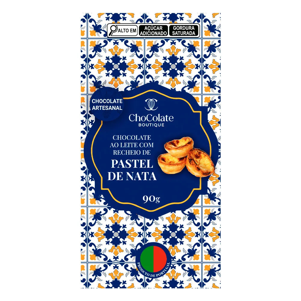 Chocolate ao Leite com Recheio de Pastel de Nata 90g