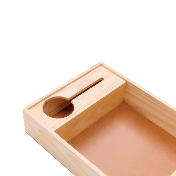 Caixote de Madeira FSBM – Porta Vinho com Encaixe para Taça 30x40