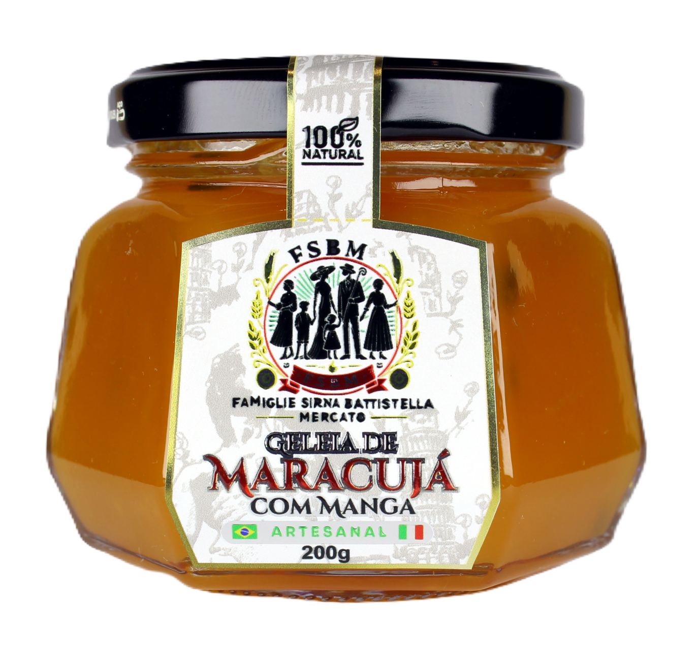 Geleia de Maracujá com Manga Famiglie Sirna Battistella Mercato 200g