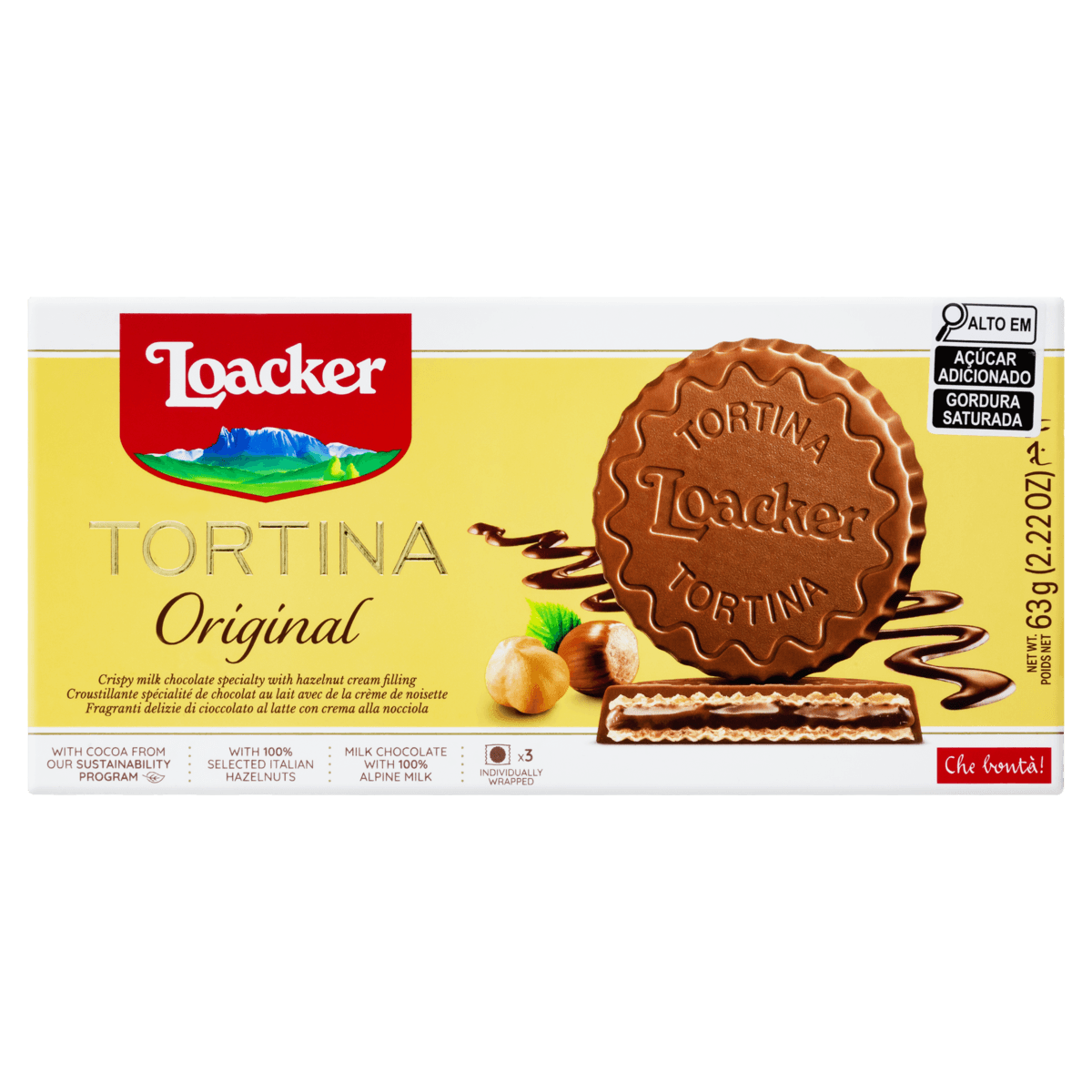 LOACKER TORTINA ORIGINAL (3 X 21G) 63 G