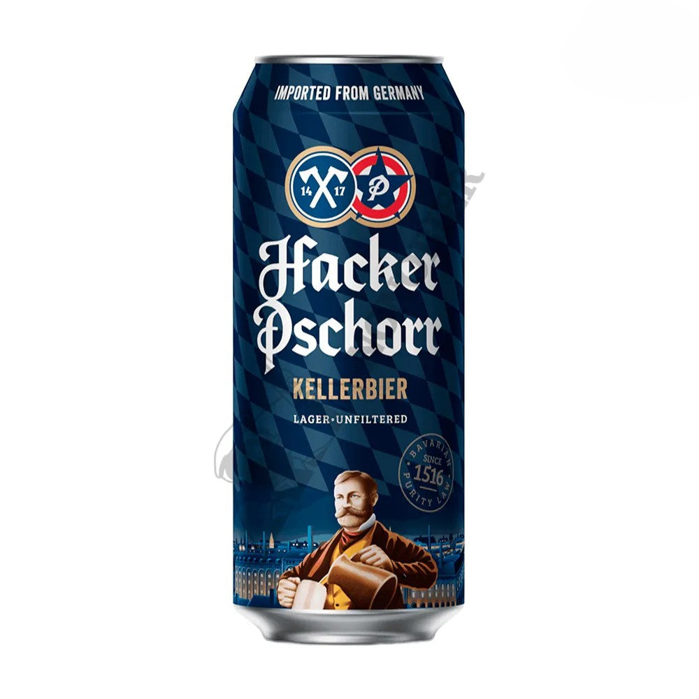 Cerveja Alema Hacker Pschorr Kellerbier Lata 500m
