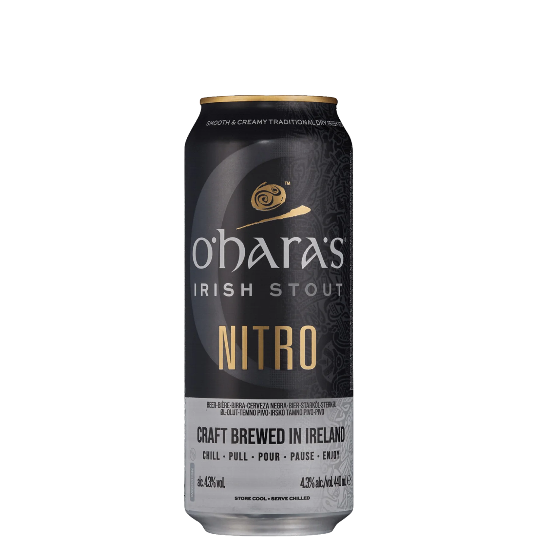 Cerveja OHaras Nitro Stout 440ml