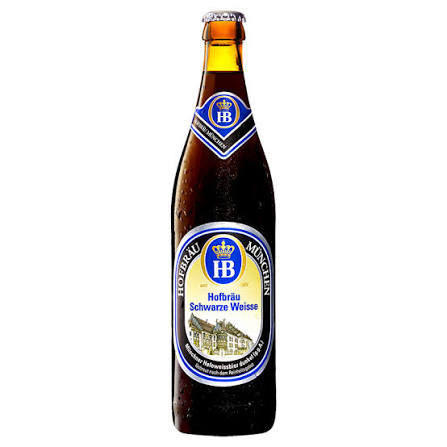 CERVEJA HOFBRAU SCHWARZE WEISSE 500ML