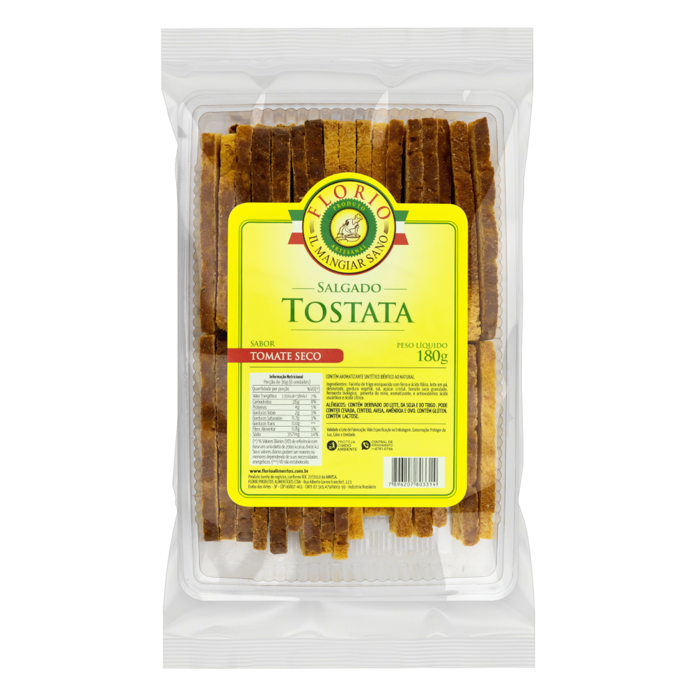Tostata Tomate Seco 180g – Florio