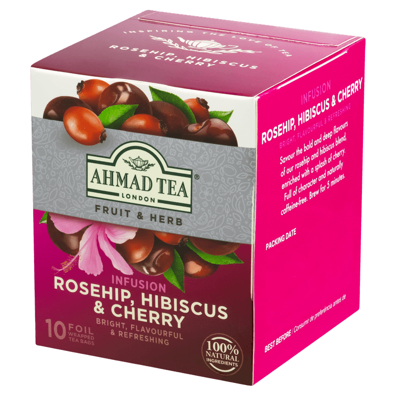 Ahmad Rosehip, Hibiscus & Cherry - 20G - Famiglie Sirna Battistella Mercato - AHMAD