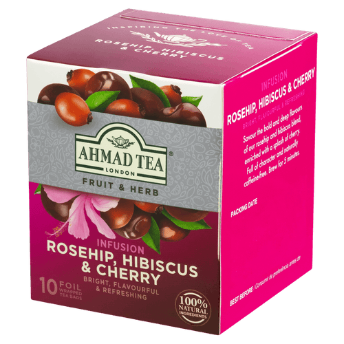 Ahmad Rosehip, Hibiscus & Cherry - 20G - Famiglie Sirna Battistella Mercato - AHMAD
