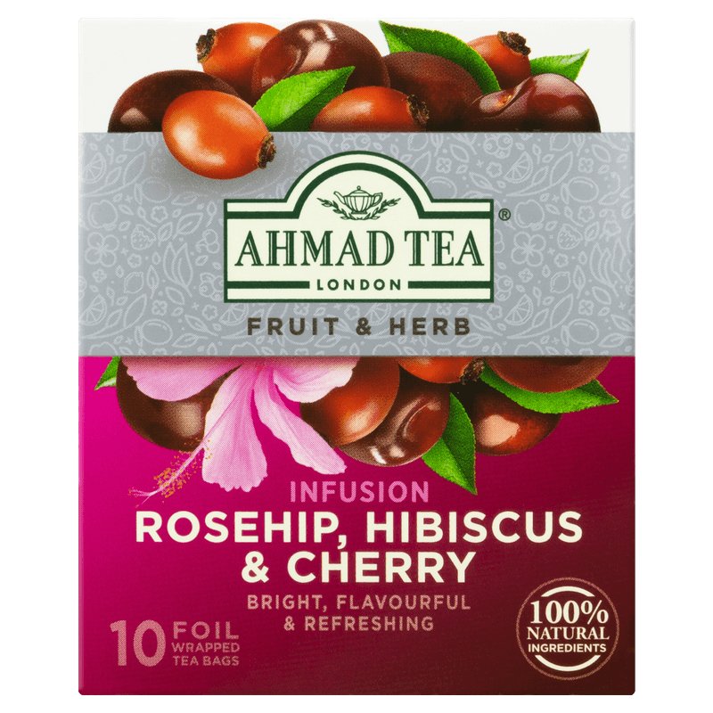 Ahmad Rosehip, Hibiscus & Cherry - 20G - Famiglie Sirna Battistella Mercato - AHMAD