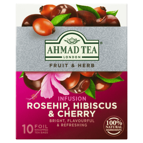 Ahmad Rosehip, Hibiscus & Cherry - 20G - Famiglie Sirna Battistella Mercato - AHMAD
