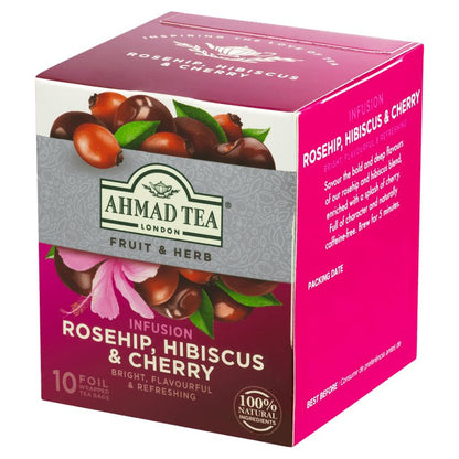 Ahmad Rosehip, Hibiscus & Cherry - 20G - Famiglie Sirna Battistella Mercato - AHMAD