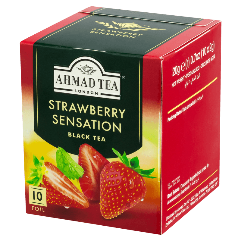 Ahmad Tea Strawberry Sensation 20g - Famiglie Sirna Battistella Mercato - AHMAD