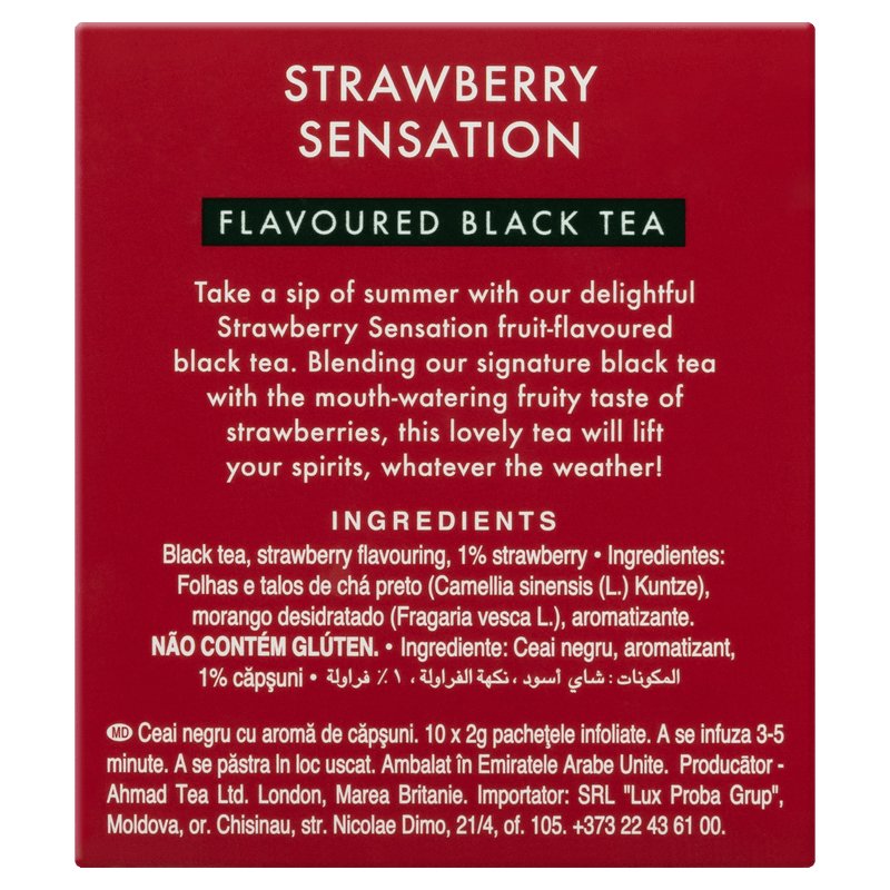 Ahmad Tea Strawberry Sensation 20g - Famiglie Sirna Battistella Mercato - Famiglie Sirna Battistella Mercato