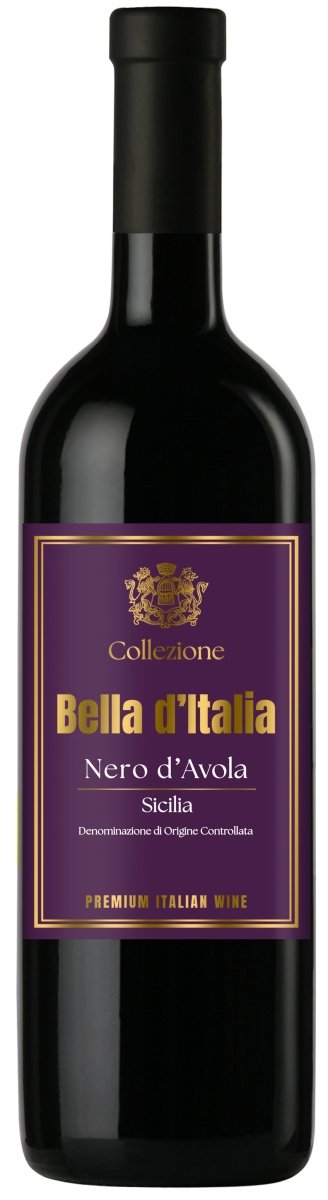 Bella d’Italia Nero d’Avola Sicilia DOC 2024 750 ml - Famiglie Sirna Battistella Mercato - Berteletti (Castello di Lozzolo – Fratelli Berteletti)