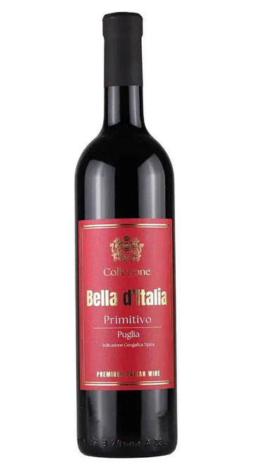 Bella d’Italia Primitivo Puglia IGT 2024 750 ml - Famiglie Sirna Battistella Mercato - Castello di Lozzolo – Fratelli Berteletti