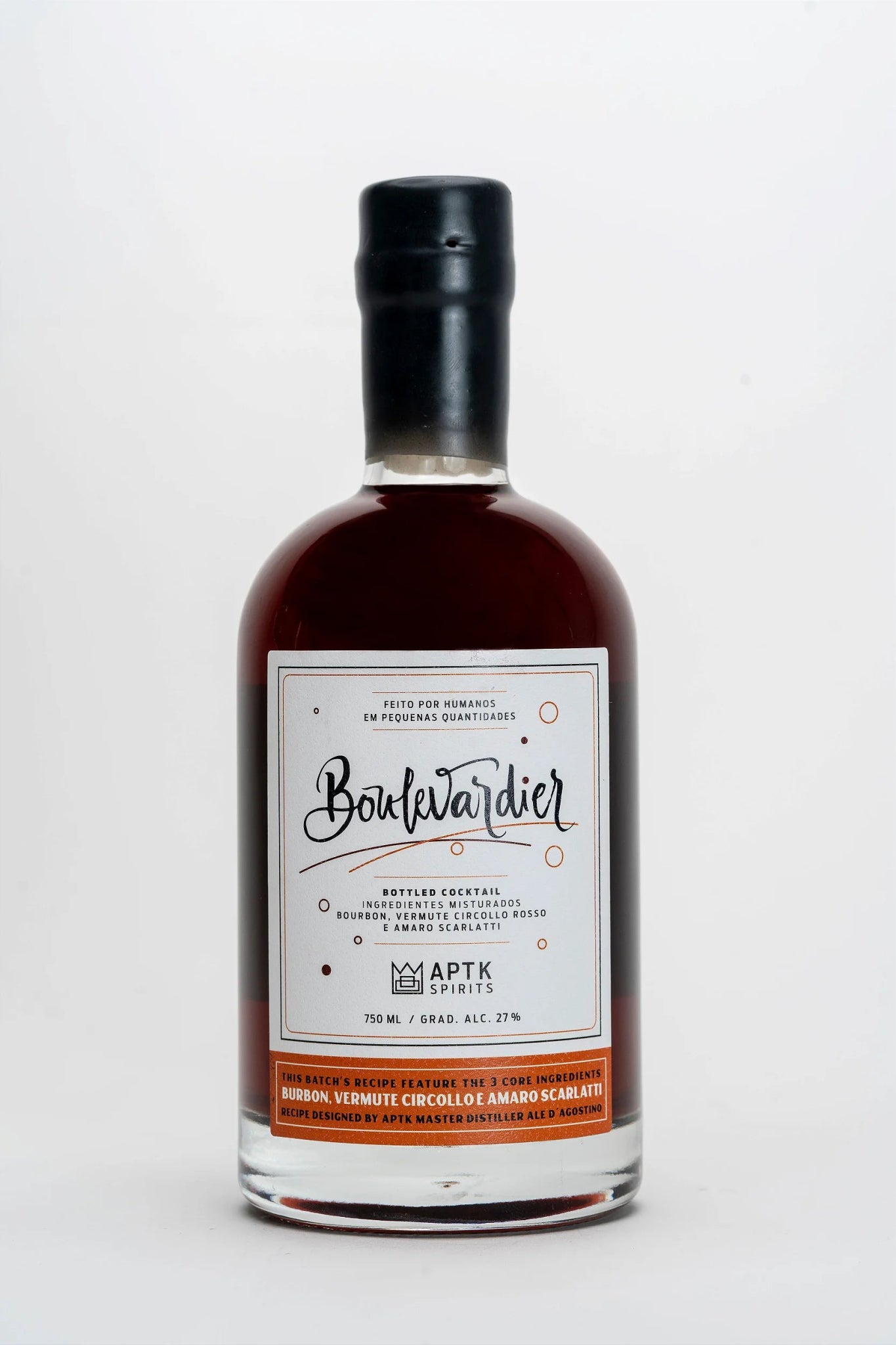 Boulevardier APTK 750ml - Famiglie Sirna Battistella Mercato - APTK Spirits