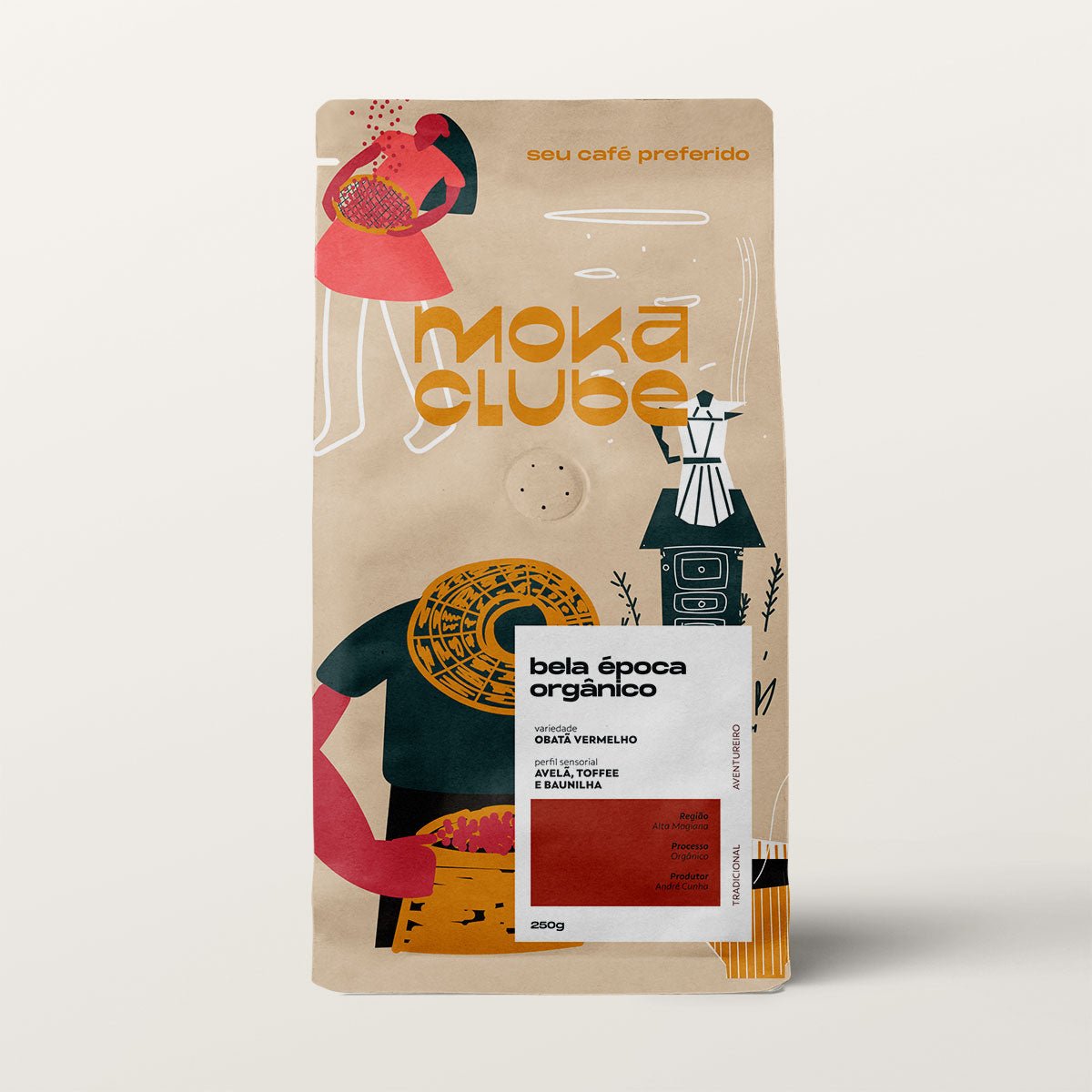 Café Bela Época Orgânico 250g - Famiglie Sirna Battistella Mercato - MOKA CLUBE MATRIZ