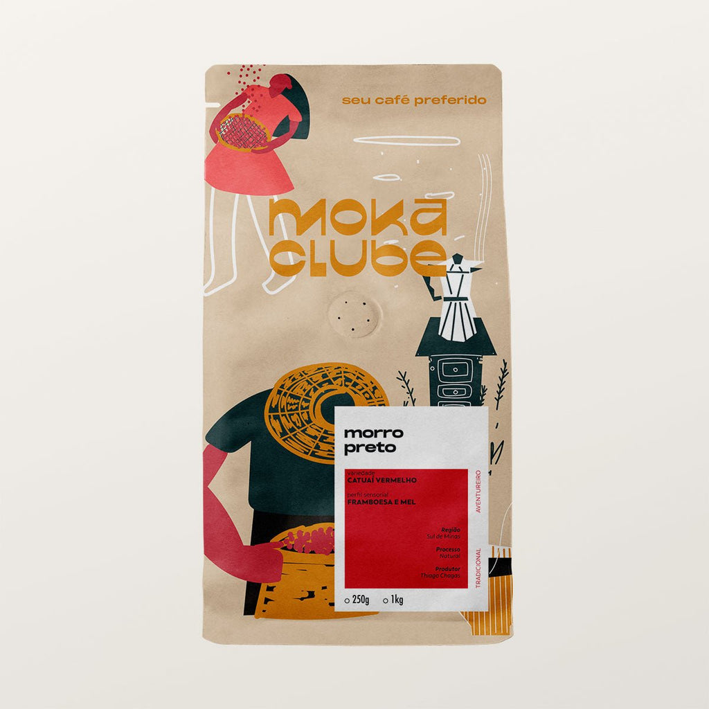 Café Morro Preto 250g - Famiglie Sirna Battistella Mercato - MOKA CLUBE MATRIZ