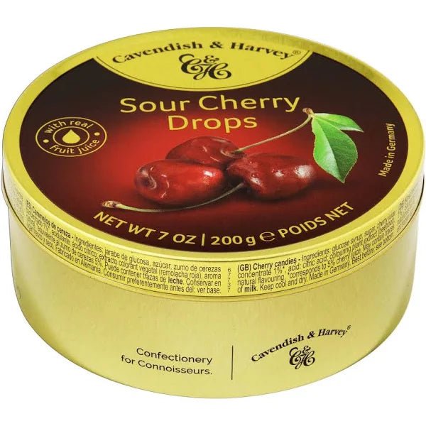 Cavendish & Harvey Sour Cherry Drops 200g - Famiglie Sirna Battistella Mercato - Cavendish & Harvey