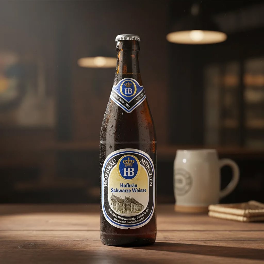CERVEJA HOFBRAU SCHWARZE WEISSE 500ML