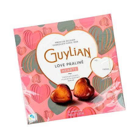 CHOCOLATE BELGA GUYLIAN PRALINE HEARTS 42 G - Famiglie Sirna Battistella Mercato - GUYLIAN