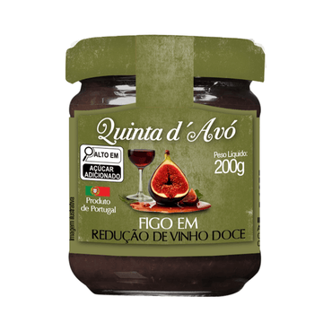 Confit de Figo em Redução de Vinho Doce Quinta d’Avo 200 g - Famiglie Sirna Battistella Mercato - Famiglie Sirna Battistella Mercato
