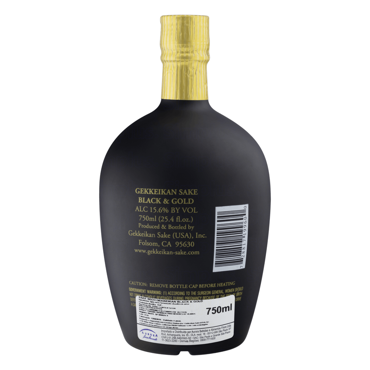 Sake Gekkeikan Black & Gold 750ml