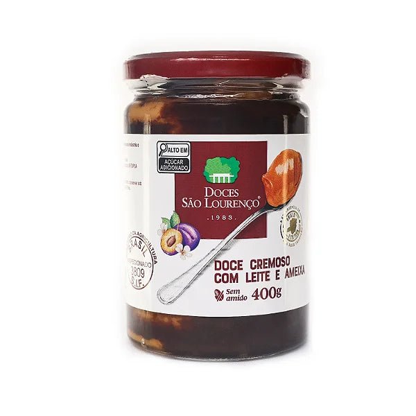 Doce Cremoso com Leite e Ameixa São Lourenço 400 g - Famiglie Sirna Battistella Mercato - Famiglie Sirna Battistella Mercato