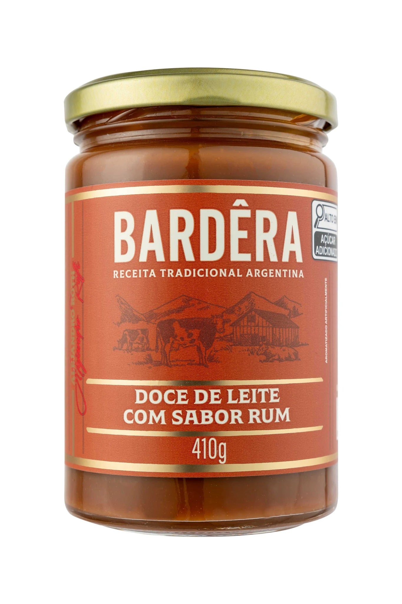 Doce de Leite Sabor Rum Bardêra 410g - Famiglie Sirna Battistella Mercato - Bardêra