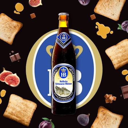 CERVEJA HOFBRAU SCHWARZE WEISSE 500ML