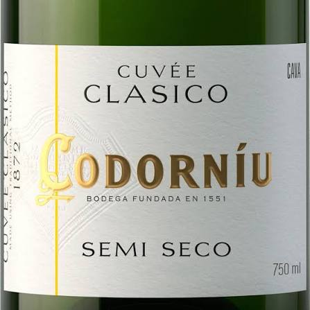 Espumante Cava Codorniu Semi Seco