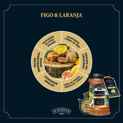 Geleia de Figo/Laranja Reserve St Dalfour 170g - Famiglie Sirna Battistella Mercato - St Dalfour