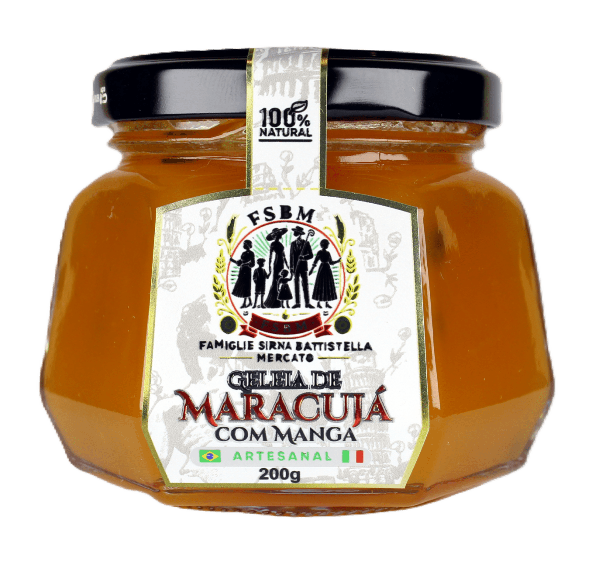 Geleia de Maracujá com Manga Famiglie Sirna Battistella Mercato 200g - Famiglie Sirna Battistella Mercato - Famiglie Sirna Battistella Mercato