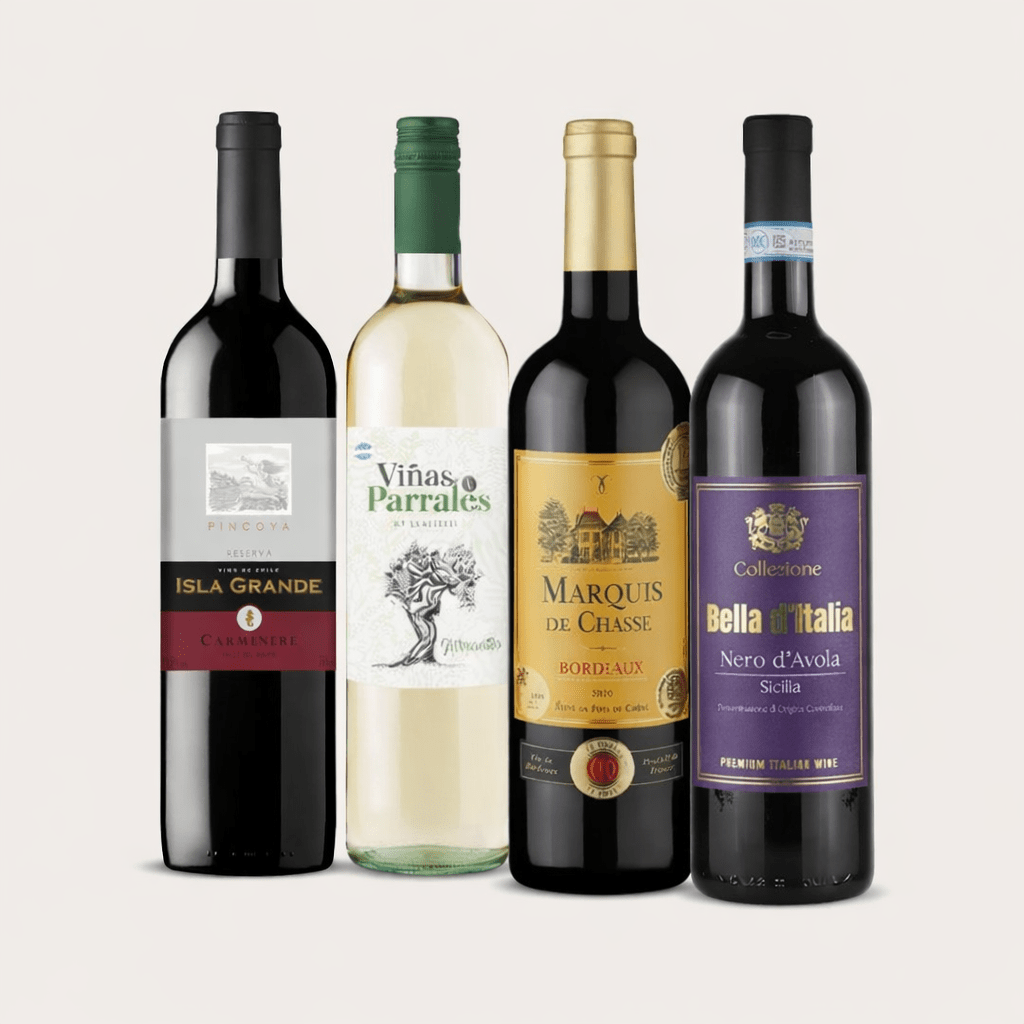 Kit Essencial – 4 Vinhos que Resolvem Sua Semana - Famiglie Sirna Battistella Mercato - Famiglie Sirna Battistella Mercato