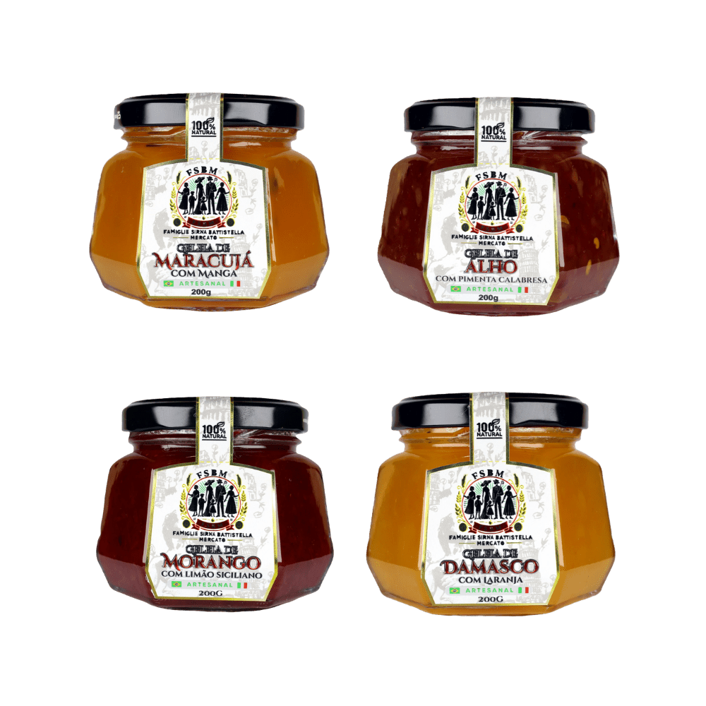 Kit Geléias FSBM - Famiglie Sirna Battistella Mercato - Famiglie Sirna Battistella Mercato