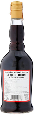 Licor Jean de Dijon Creme de Cassis 700ml - Famiglie Sirna Battistella Mercato - Jean de Dijon,