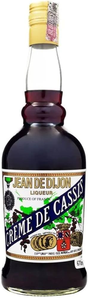 Licor Jean de Dijon Creme de Cassis 700ml - Famiglie Sirna Battistella Mercato - Jean de Dijon,