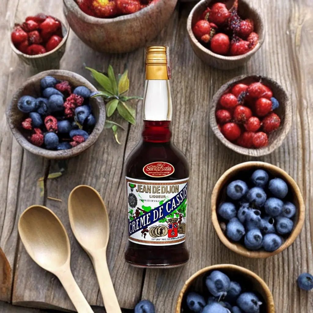 Licor Jean de Dijon Creme de Cassis 700ml - Famiglie Sirna Battistella Mercato - Jean de Dijon,