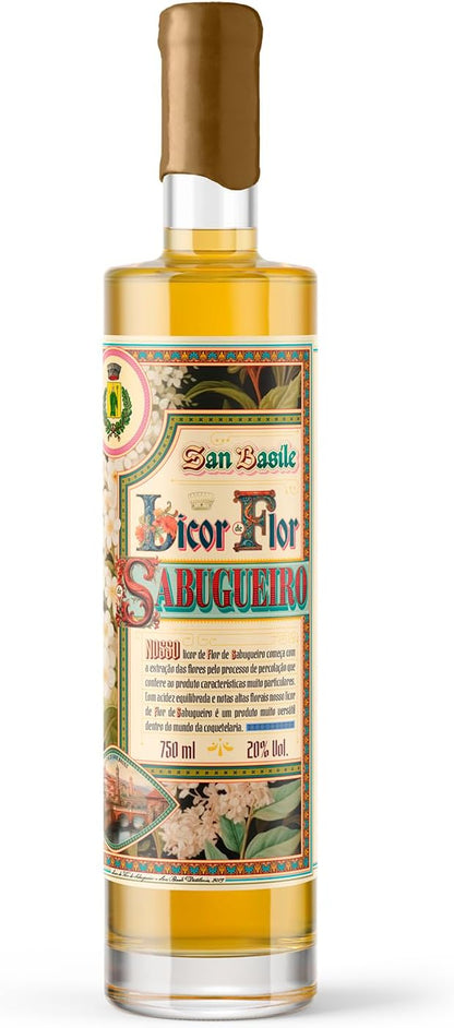 Licor San Basile Flor de Sabugueiro 750ml - Famiglie Sirna Battistella Mercato - San Basile