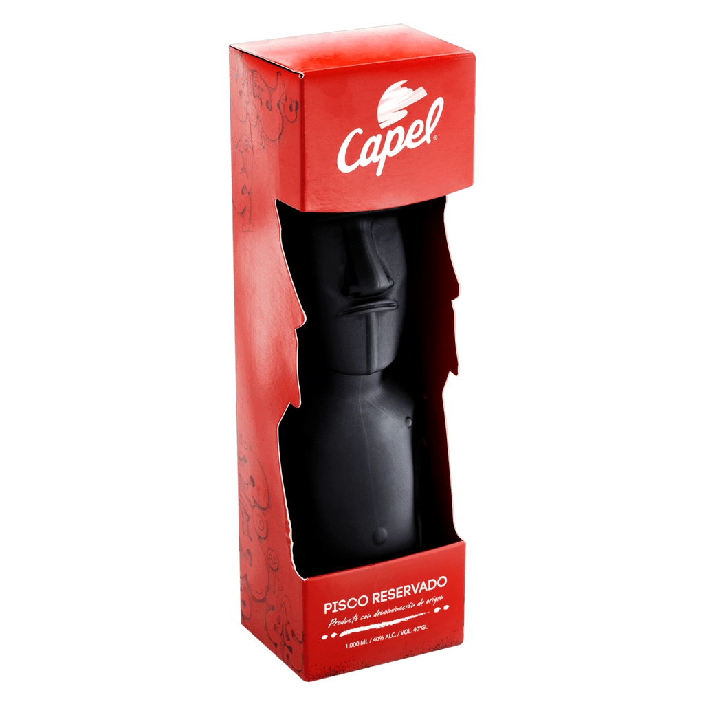 Pisco Capel Moai Reservado 1000ml - Famiglie Sirna Battistella Mercato - Pisquera Elqui