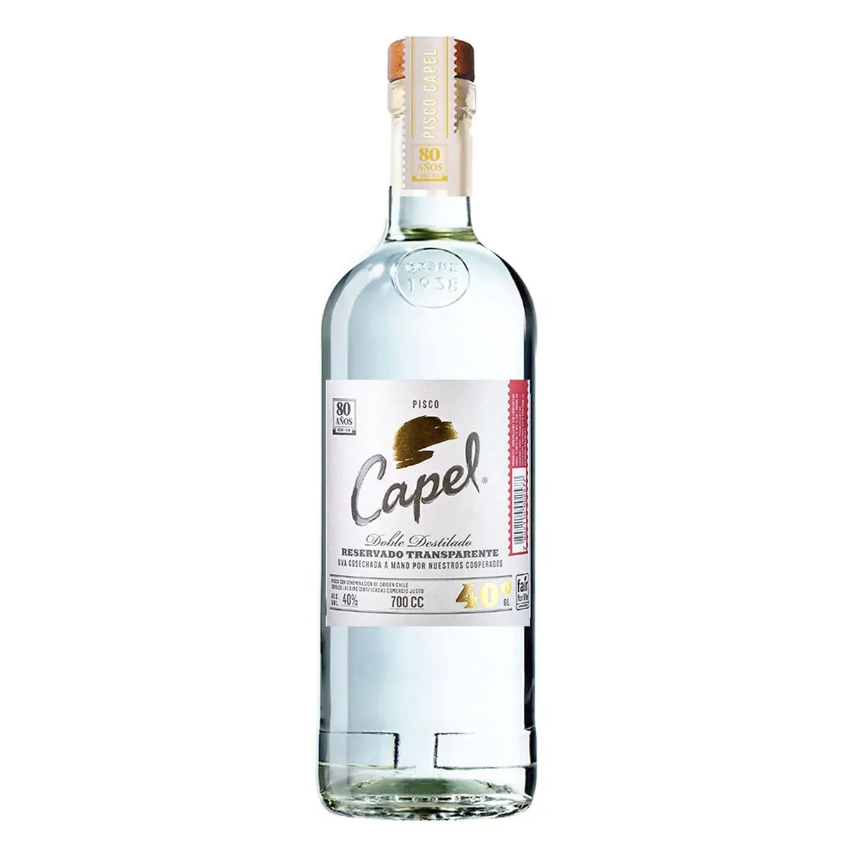 Pisco Chi Capel Reservado 700 ML - Famiglie Sirna Battistella Mercato - Capel