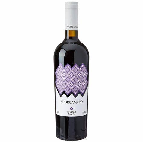 Poggio Maru Negroamaro Salento IGP 750ml - Famiglie Sirna Battistella Mercato - Poggio Maru