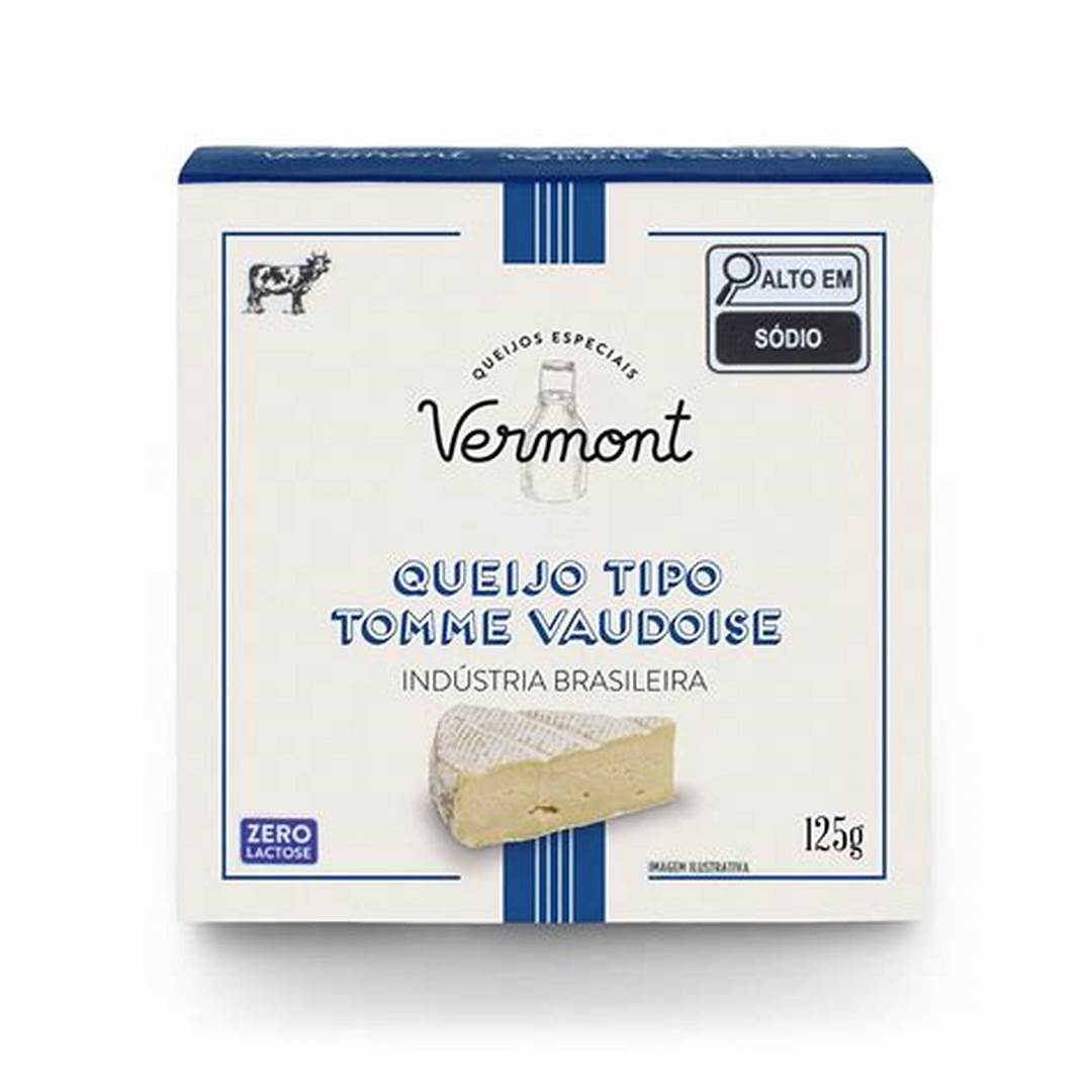 Queijo Tipo Tomme Vaudoise Vermont - 125g - Famiglie Sirna Battistella Mercato - Pomerode