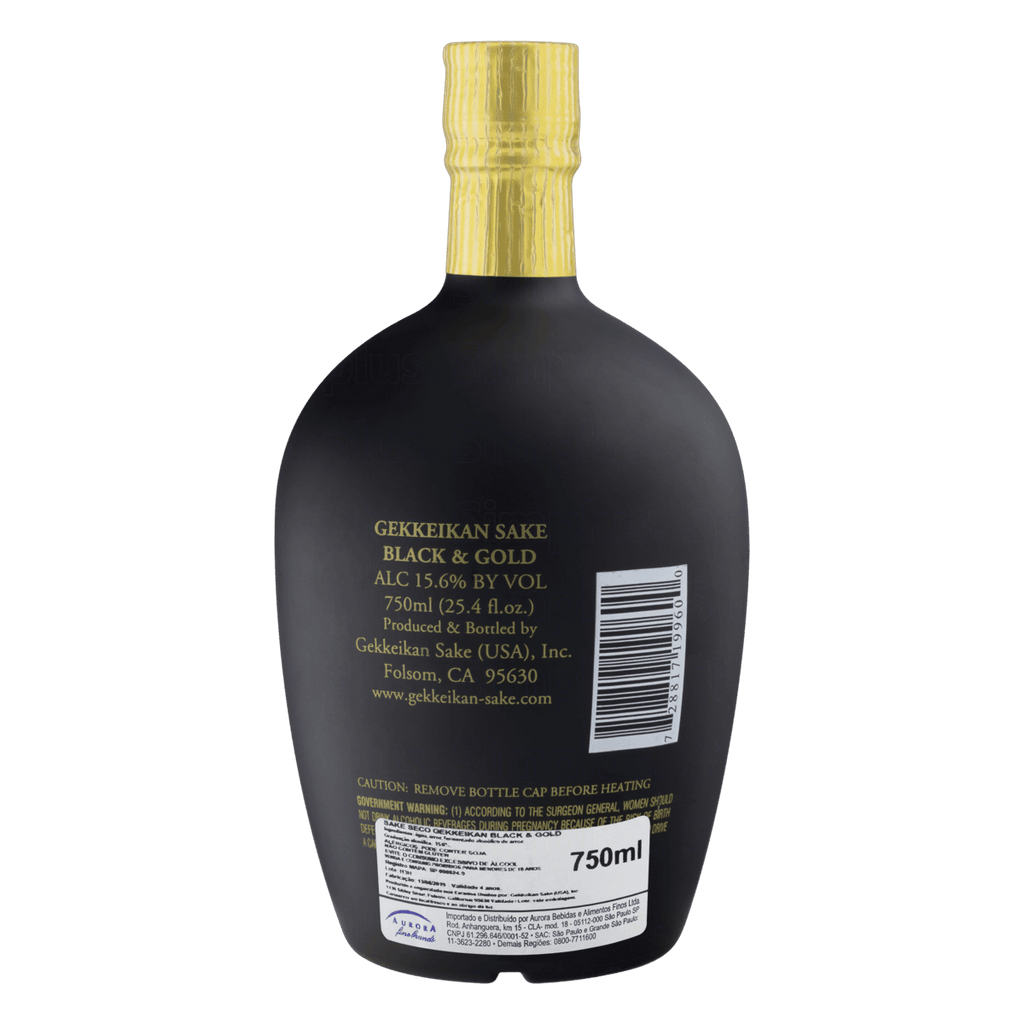 Sake Gekkeikan Black & Gold 750ml - Famiglie Sirna Battistella Mercato - Gekkeikan