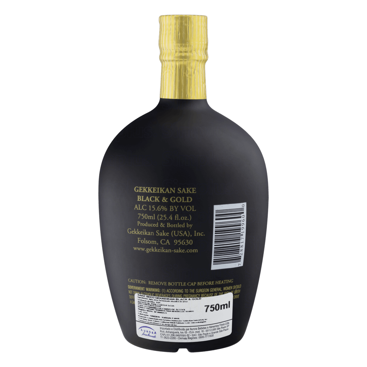Sake Gekkeikan Black & Gold 750ml - Famiglie Sirna Battistella Mercato - Gekkeikan