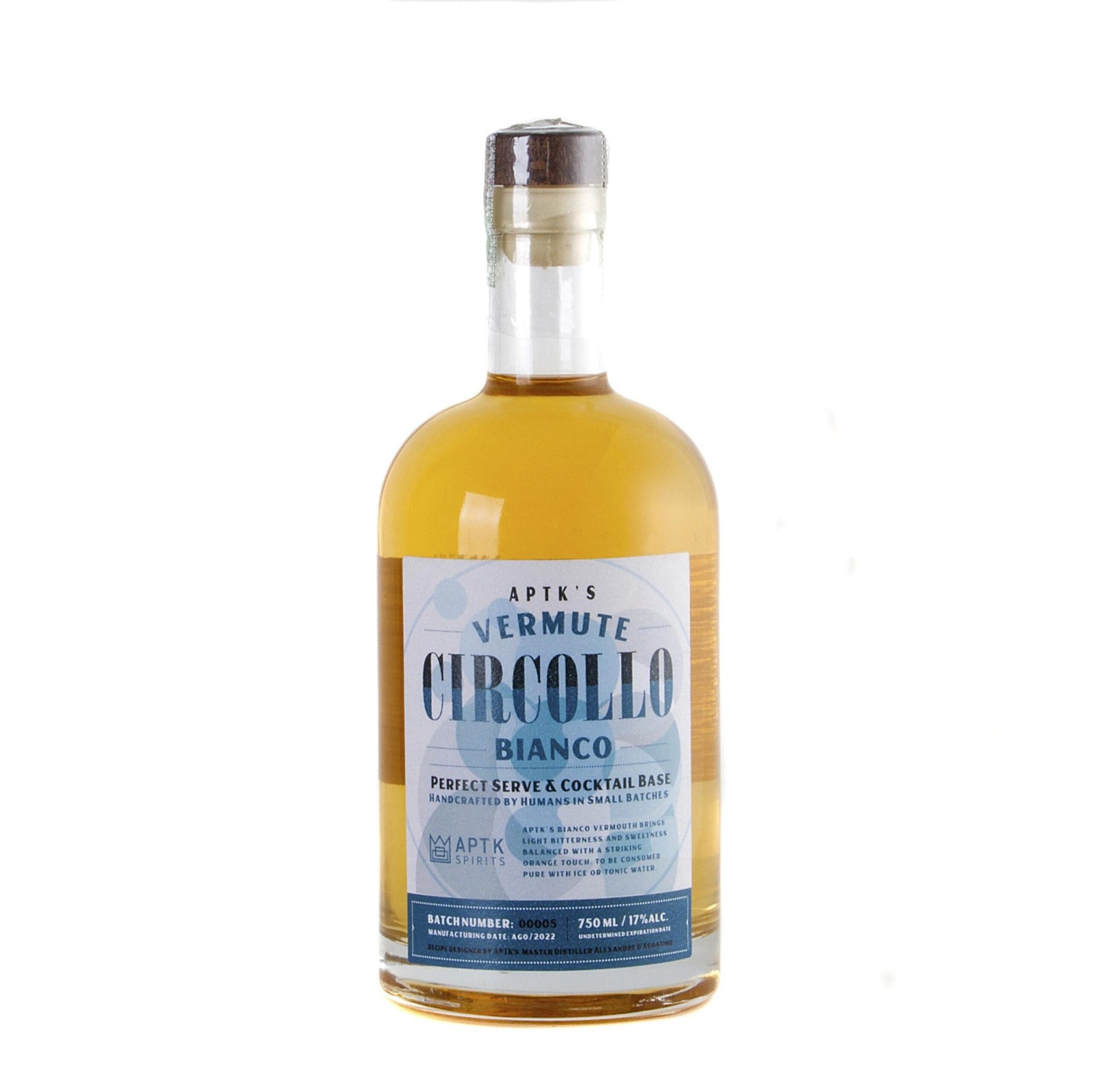 Vermute Circollo Bianco 750ml – APTK Spirits - Famiglie Sirna Battistella Mercato - APTK Spirits