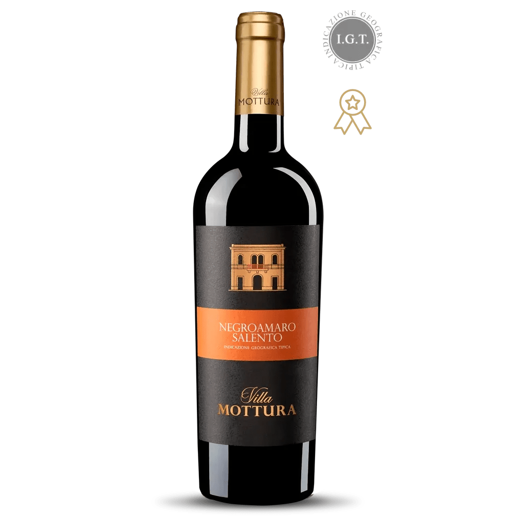 Villa Mottura Negroamaro Salento IGT 750ml - Famiglie Sirna Battistella Mercato - Mottura Vini del Salento