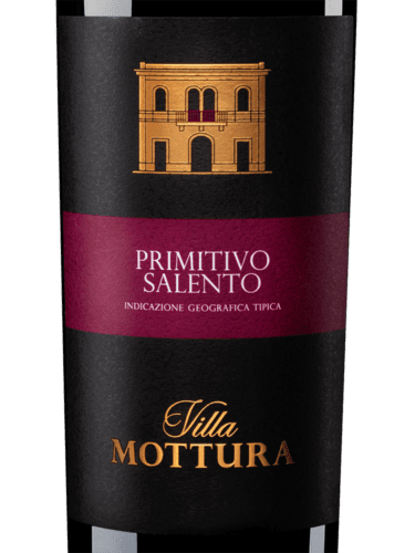 Villa Mottura Primitivo Salento IGT 750ml - Famiglie Sirna Battistella Mercato - Mottura Vini del Salento